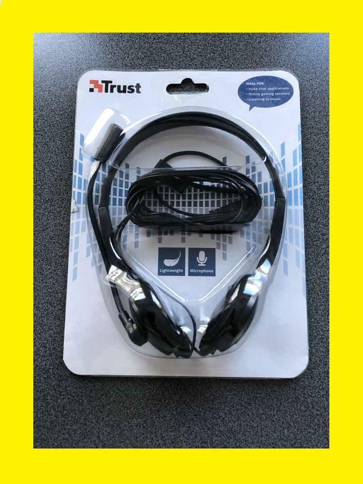 Chat Headset Trust 21867 Kopfhörer Mikrofon PC Skype Teams NEU in Bad Oeynhausen