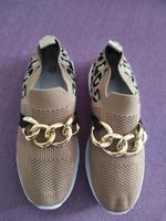 Neu Leo beige Kette vergoldet Damen Sneakers Gr.40 Bremen - Vegesack Vorschau