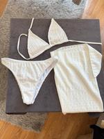 Dreiteiliger Bikini – Weiß – inkl. passender Bindetuch Aachen - Aachen-Mitte Vorschau