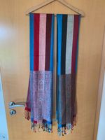 2 Wende Schals 55 % Pashmina 45 % Seide Silk rot braun Streifen Nordrhein-Westfalen - Borchen Vorschau