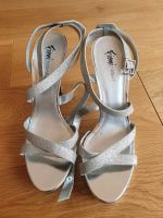 High Heels Sandaletten Gr 43 US 11  Neu Silber Bayern - Volkach Vorschau