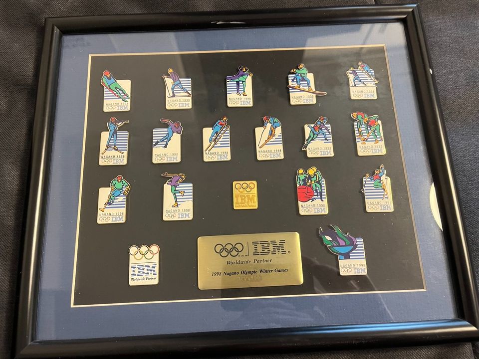 Limitiertes IBM 1998 Nagano Olympic Pin Set limitiert auf 1500 in Tübingen