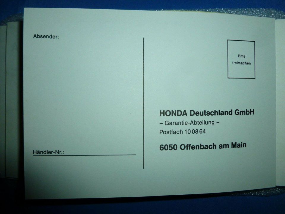 1original blau-graues Honda Prelude 4 WS  KD.-Heft  von 1988 * in Schopfheim