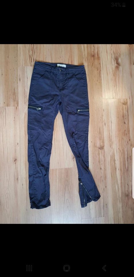 Hose Jeans labellamafia Leggings Türkis XS 34 S 36 blau Stretch in Leipzig