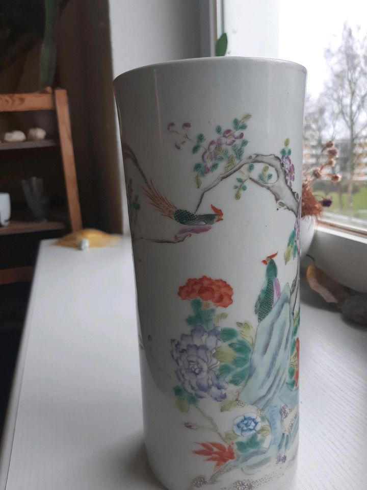 Asiatische Blumenvase handarbeit in Kiel