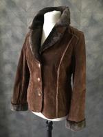Velour Wildlederjacke Lederjacke  braun Gr. M von C&A Ungetragen Nordrhein-Westfalen - Stadtlohn Vorschau
