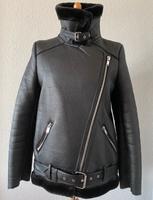 ZARA Lammfelljacke Biker Pilotenjacke schwarz Gr.S (34/36/38) Hessen - Eschwege Vorschau