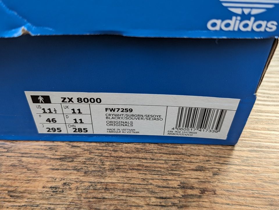 Adidas ZX 8000 No Walls Needed FW7259 | US 11,5 EU 46 | NEU in Rostock