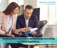 Sachbearbeiter (m/w/d) in der Abteilung Controlling in Regensburg Bayern - Regensburg Vorschau