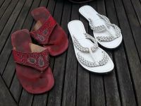 Esprit Leder Sandale FlipFlop weiß Zehentrenner Graceland Gr.39 Niedersachsen - Osloß Vorschau