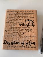 Stempel mit Spruch und Stempelkissen Nordrhein-Westfalen - Ahlen Vorschau