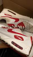 Nike Air 90 weiß/rot getragen Berlin - Lichtenberg Vorschau
