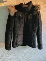 schwarze Jacke Pufferjacke Steppjacke Herbstjacke Fell Kapuze Thüringen - Ilmenau Vorschau