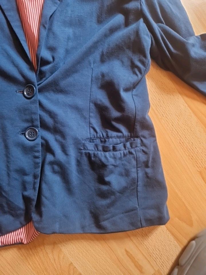 Nkd Damen Übergangsjacke Jacke Blazer 42 / 44 Blau Langarm in Arendsee (Altmark)