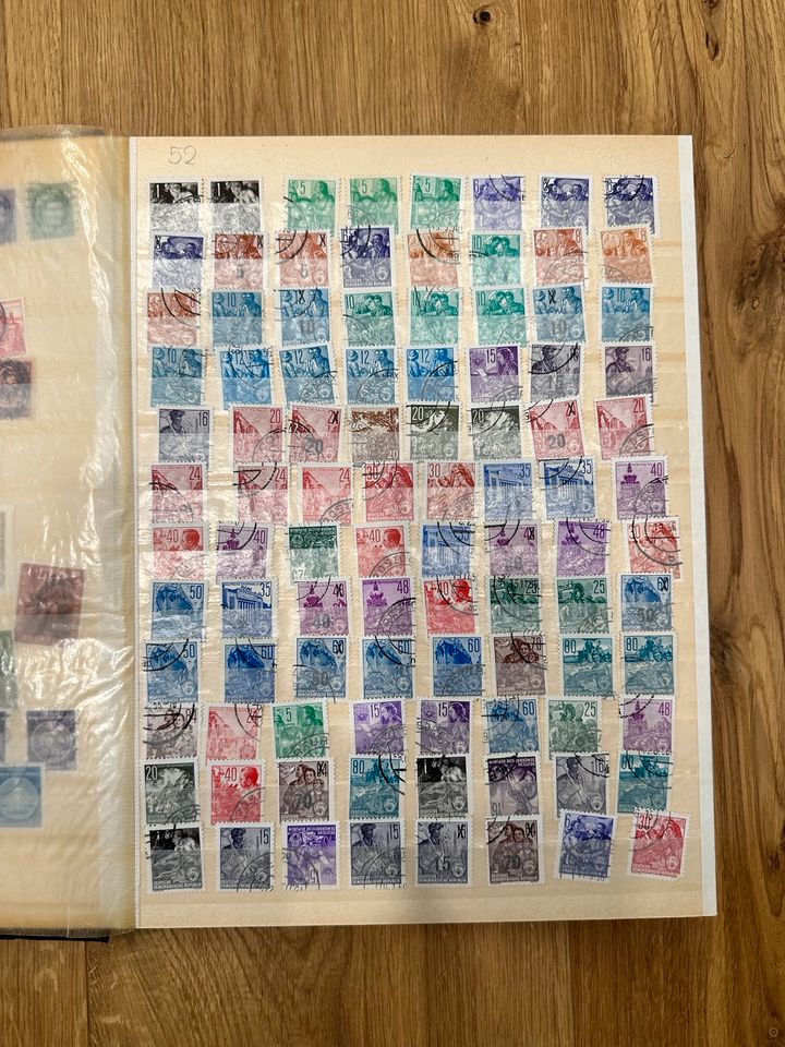 Briefmarkensammlung aus den 50er/60ern - alte Marken in Landshut