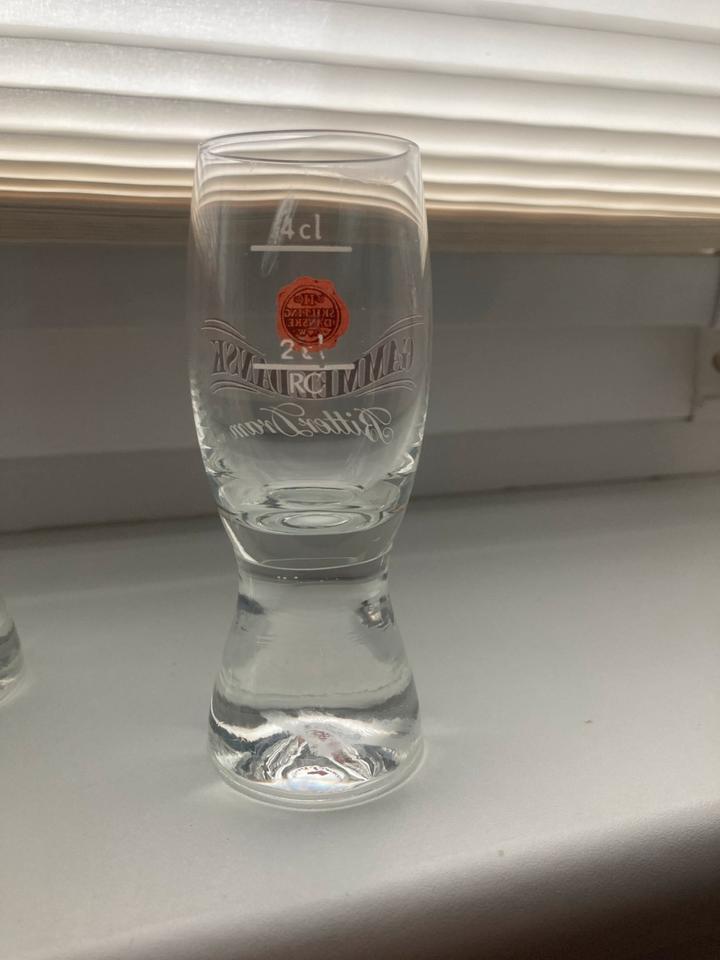 Gammel Dansk 6 Schnaps-Gläser/Stamper/Shots,2cl, 4cl, schwer in Itzehoe