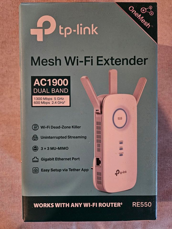 TP Link Mesh WiFi Extender AC 1900 Dual Band in Vöhl