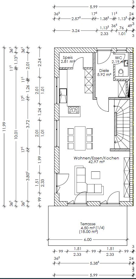 Neubau Doppelhaushälfte in Pflugdorf in Vilgertshofen