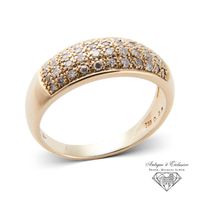 14K 585 Gold Unikat Damen Band Ring RG 66 - 67 Neuw Zert. Diamant Rheinland-Pfalz - Igel Vorschau