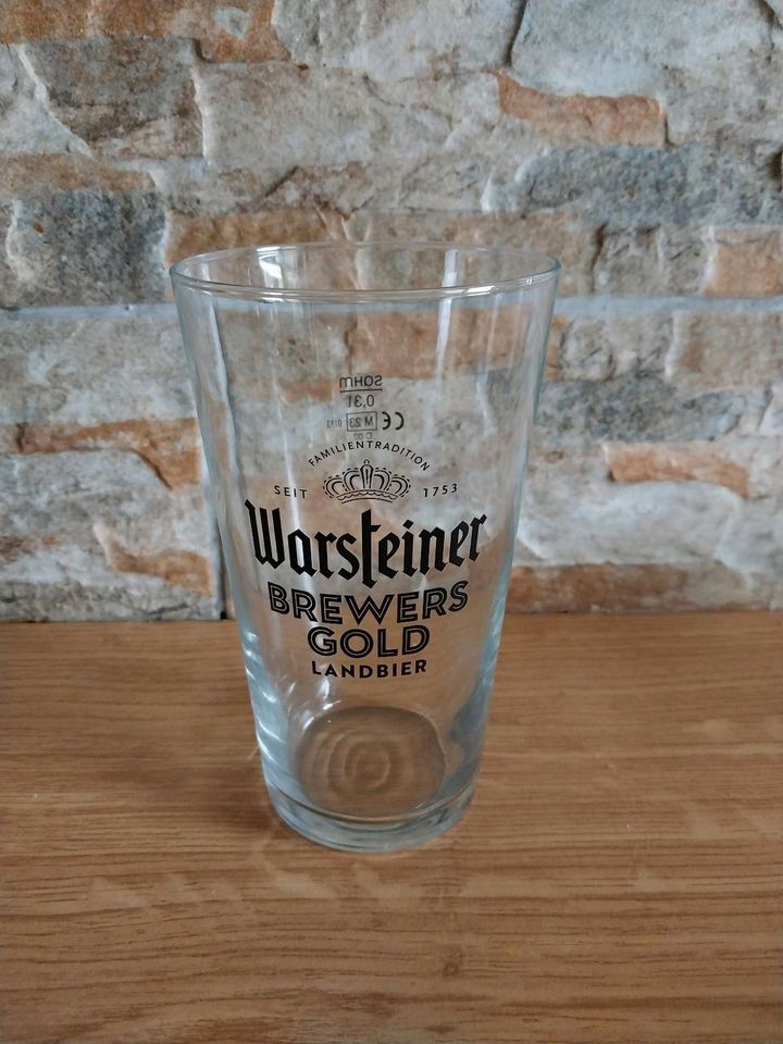 12x Warsteiner Glas Gläser Bierglas Brewers Gold Landbier 0,3 l in Bergkamen