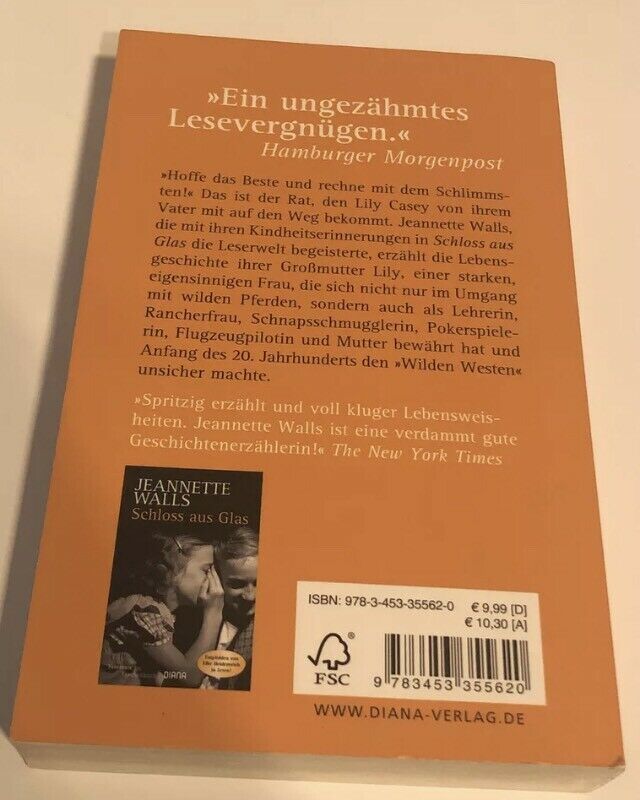 Buch Jeannette Walls (neu): Schloss aus Glas & Ungezähmtes Leben