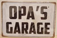 Blechschild Opa´s Garage 20x30cm Hobbybastler Geschenk Nordrhein-Westfalen - Oberhausen Vorschau