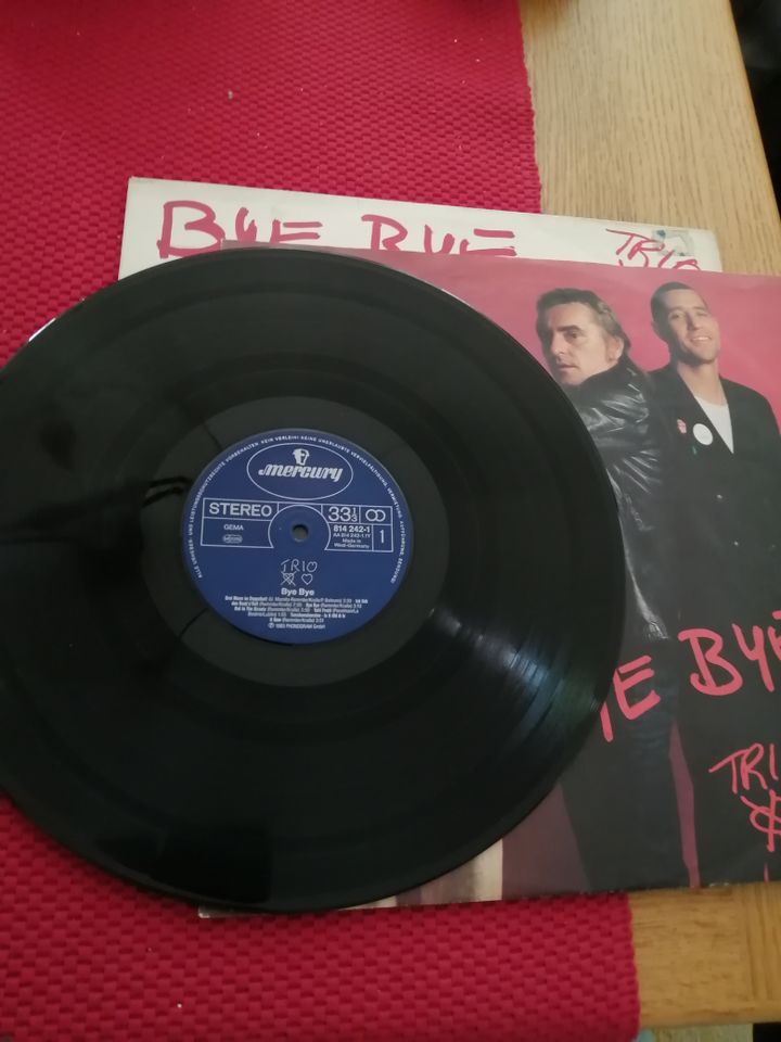 LP  Bye Bye Trio   guter Zustand  1983 in Stützerbach