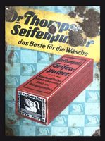 Emailleschild "Dr. Thompson´s Seifenpulver Marke Schwan" Antik Herzogtum Lauenburg - Linau Vorschau