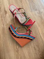 Andrea Puccini bunte Wedges Gr. 39 Brandenburg - Burg (Spreewald) Vorschau