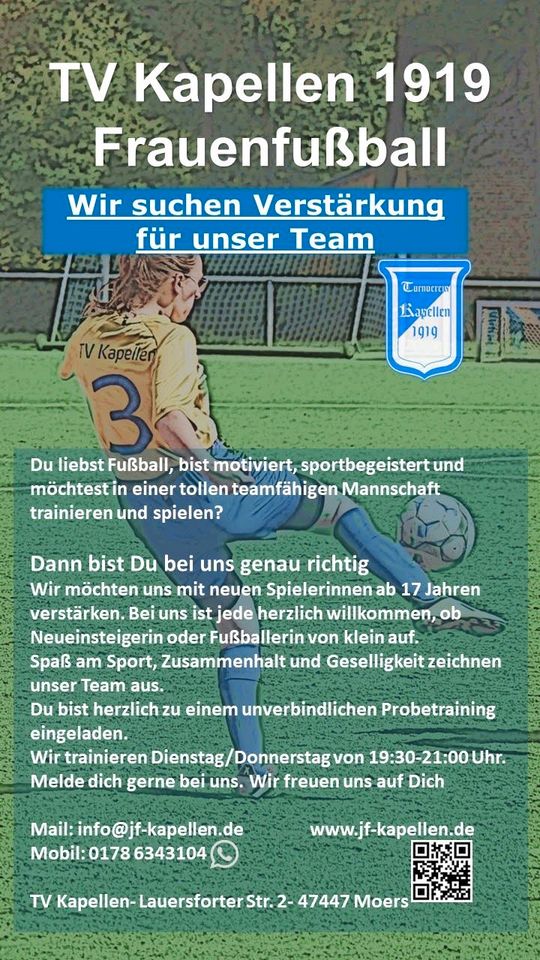 Spielerinnen für Frauenmannschaft gesucht!! in Krefeld
