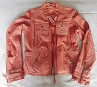 Gipsy Mauritius Damen Echt-Leder Jacke Blazer Gr. S apricot Nordrhein-Westfalen - Sankt Augustin Vorschau