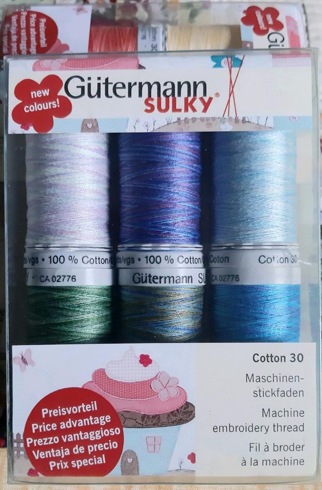 Gütermann Sulky Cotton 30 Maschinenstickfaden 6 x 300 m in Riedelberg