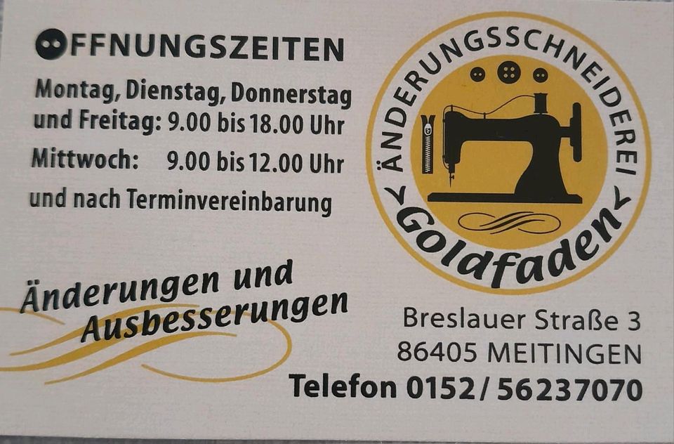 Änderungsschneiderei in Meitingen