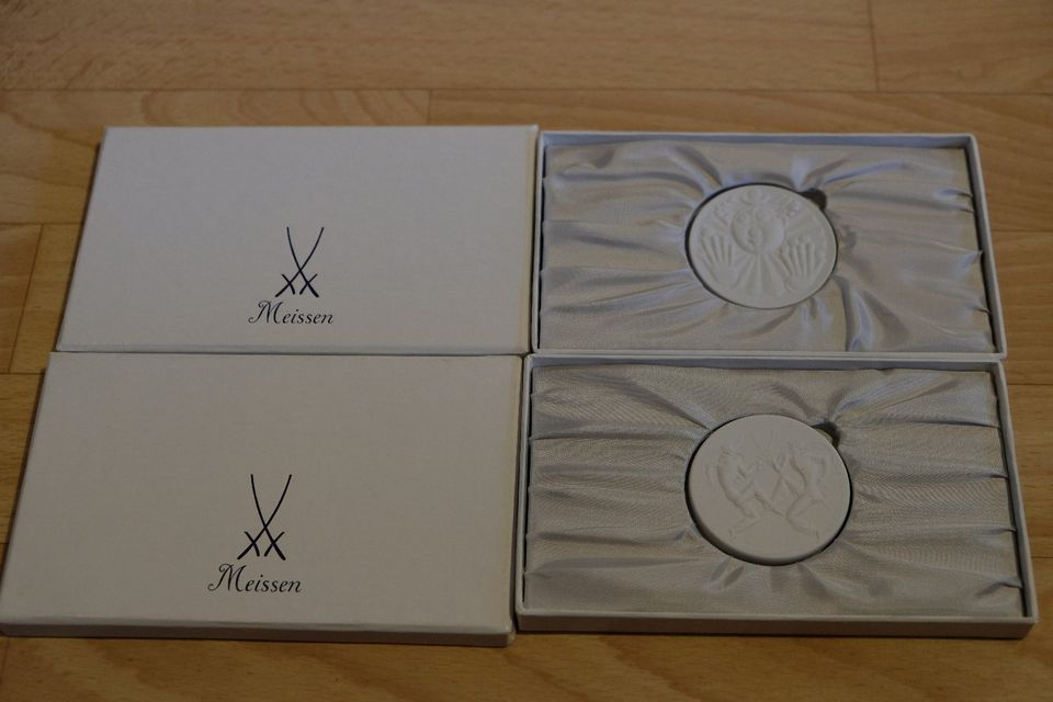 Meissen Medaillen aus den Jahren 1993-2002 Porzellan Sammlung in Kiel