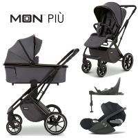 Moon PIÙ - 4in1 Kinderwagen-Set - Anthrazit - inkl. Babywanne + Sportsitz + Cybex Cloud T i-Size + Base T + XXL-Zubehörpaket - NEU Hessen - Fulda Vorschau