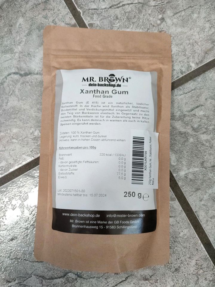 Mr. Brown xanthan gum, 250g, neu ungeöffnet in Nideggen / Düren