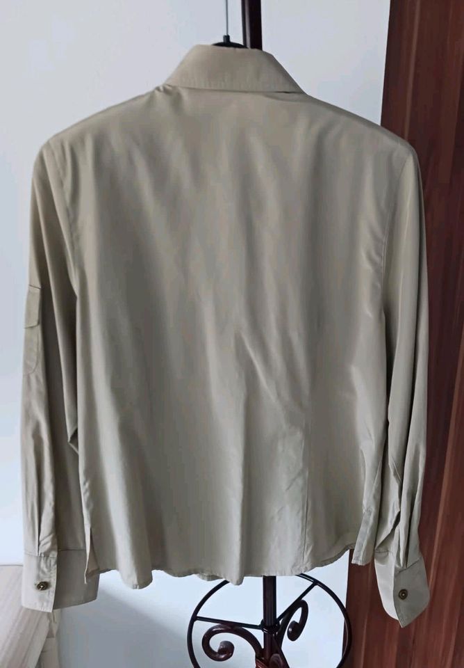 Baumwolle Hemd Bluse Bonita Gr. S grau mit Brusttasche in Nürnberg (Mittelfr)