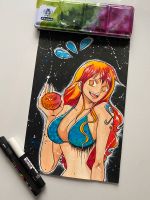 Namii Aquarellbild Kunstdruck, Nami , One Piece, Anime, Merch Neumünster - Padenstedt Vorschau