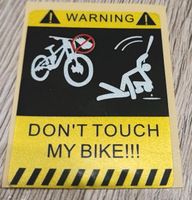 Aufkleber Fahrrad Bike lustig Warning Nordrhein-Westfalen - Warstein Vorschau