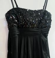 schwarzes Pailettenkleid, trägerlos Gr.S- Abiball, Abschlusskleid Baden-Württemberg - Markgröningen Vorschau