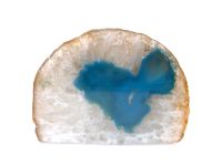 Geode Druse Achat Weiß Blau Herz Mineralien Kristall Brasilien Niedersachsen - Hambühren Vorschau