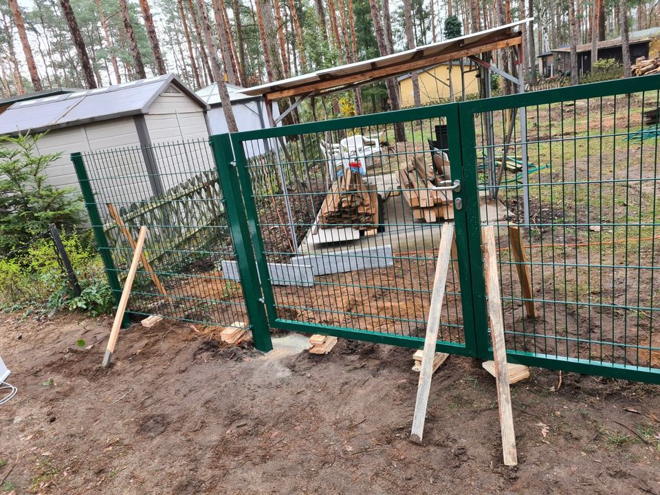 Doppelstabmattenzaun Schmiedezaun Carport Zäune aus Polen Metall in Dresden