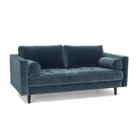 Sofa 2-Sitzer samt petrol 184 cm Merini SONDERPREIS Nordrhein-Westfalen - Detmold Vorschau