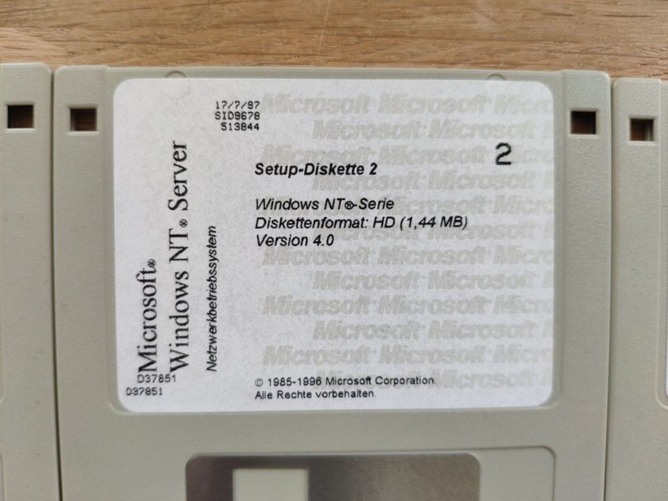 Windows NT Server Setup drei Disketten (RetroPC) in Dresden