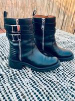 Givenchy Stiefel Biker Boots Motorrad Combat Gr. 38 Leder *neuw* Sachsen-Anhalt - Halle Vorschau