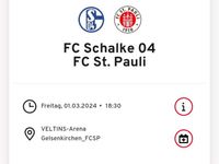 2 Karten/Gäste Schalke - Pauli am 1.3.2024 - Sitzplatz Dortmund - Innenstadt-West Vorschau
