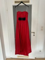 Abiballkleid Ballkleid rot schwarz trägerloses Kleid Größe 34 Köln - Nippes Vorschau