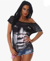 Stylisches Design Shirt T-Shirt mit Motiv schwarz one Size Baden-Württemberg - Stutensee Vorschau