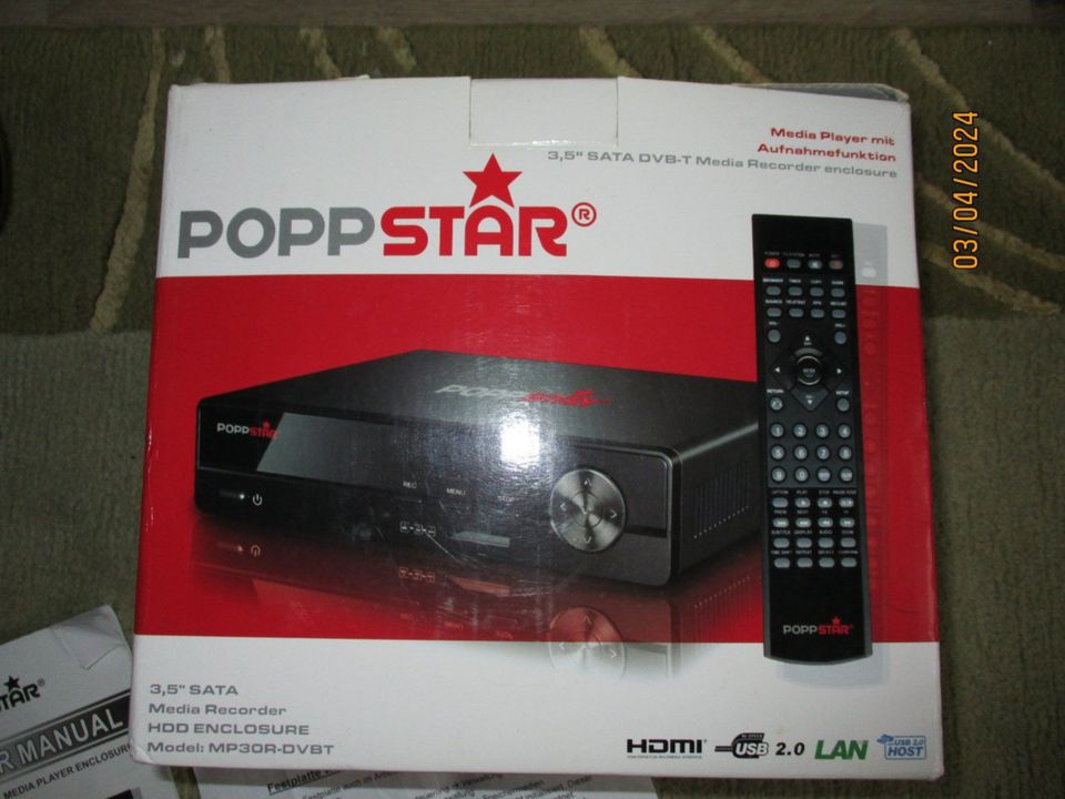 Poppstar MP30R-DVBT externe Multimedia Recorder (DVB-T) in Bonn