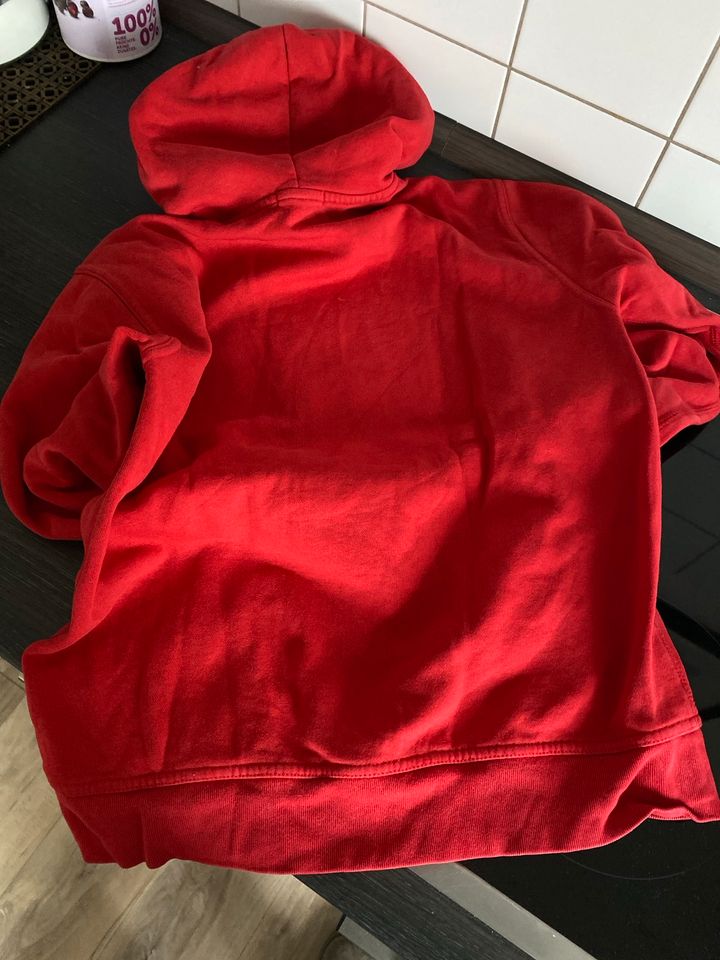 GAP Kids Sweatshirt Hoodie Pullover 164 rot blaue Schrift in Essen